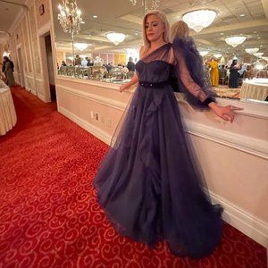 Milla Navy Evening Gown